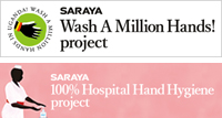 SARAYA with newly opened hand hygiene websites