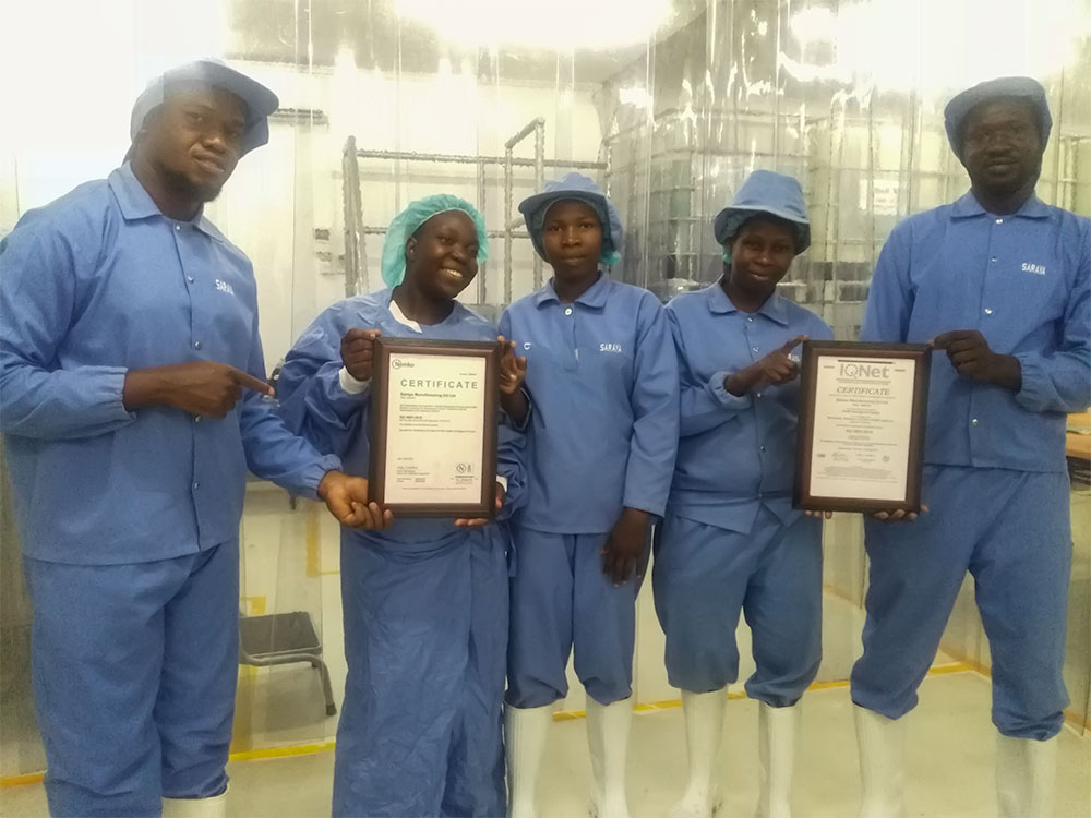 Saraya Uganda acquires ISO 9001:2015 Certification