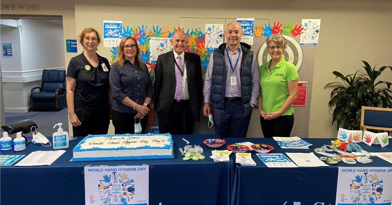 SARAYA Australia participates with St Andrew’s Toowoomba Hospital in the World Hand Hygiene Day 2022 "UNITE FOR SAFETY - CLEAN YOUR HANDS"