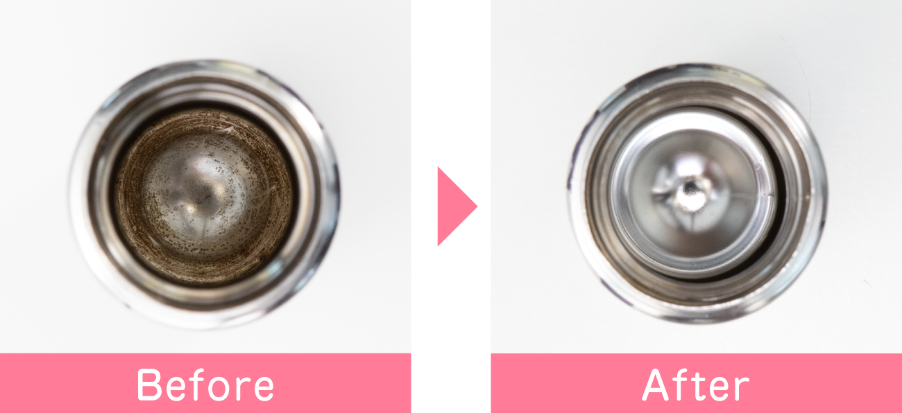 Before and after in thermos
