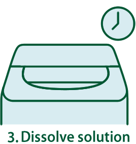 3.Dissolve solution