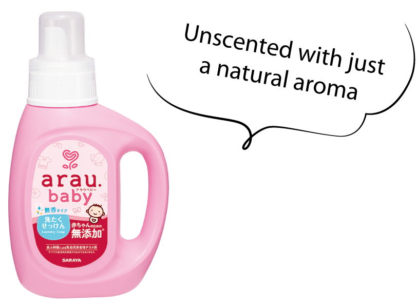 Fragrance free natural aroma arau.baby Laundry Soap.
