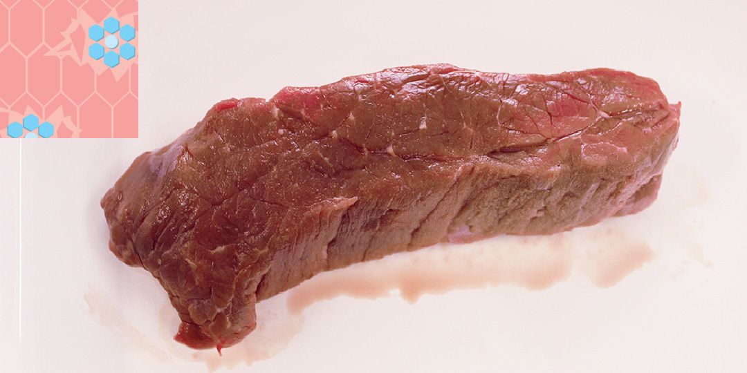 Beef frozen with slow freezing