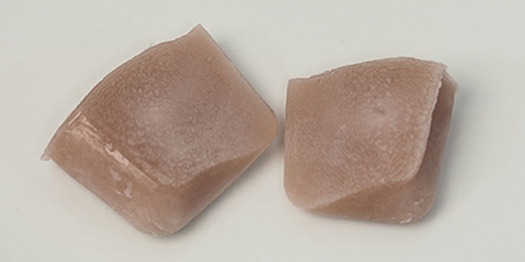 Konjac jelly frozen with Rapid Freezer