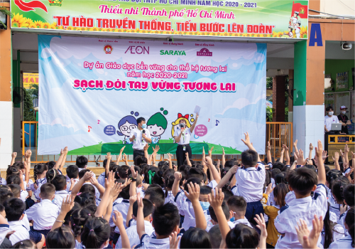 School Chiuldren getiting involved in the activities.