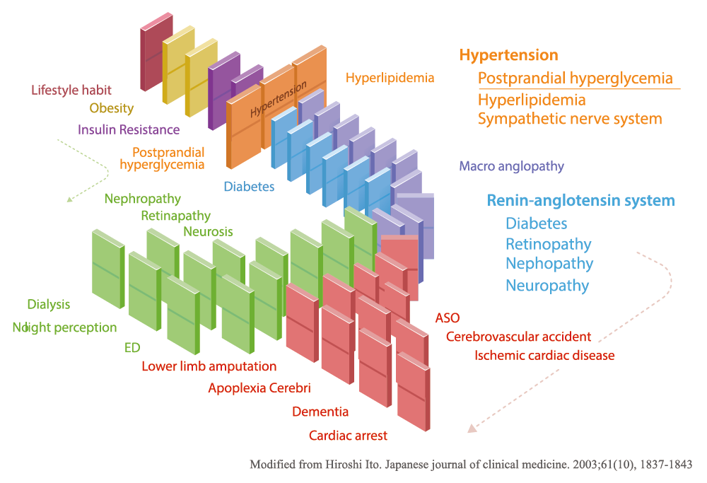 Figure 1. Concept of Metabolic Domino Effect in metabolic syndrome