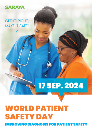 World Patient Safety Day poster for 2024 by SARAYA