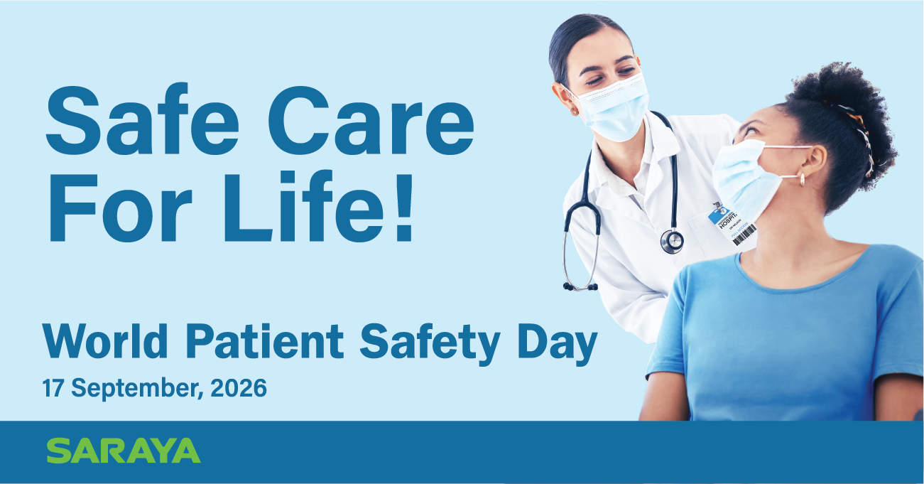 World Patient Safety Day poster for 2026 by SARAYA