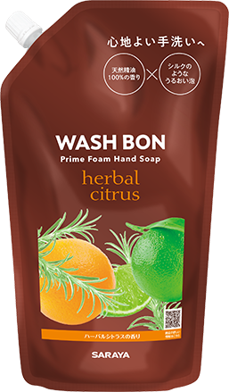 Wash Bon Prime Foam Hand Soap Herbal Citrus Refill Pack